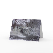 Majestic Waterfall Christmas Kaart
