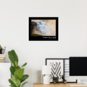 Majestic Waterfall Travel Inspiration Poster (Thuiskantoor)