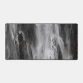 Majestic waterval Boka, Slovenië zwart-wit Bureaumat (Voorkant)