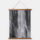 Majestic waterval Boka, Slovenië zwart-wit Hangend Wandkleed (Voorkant)