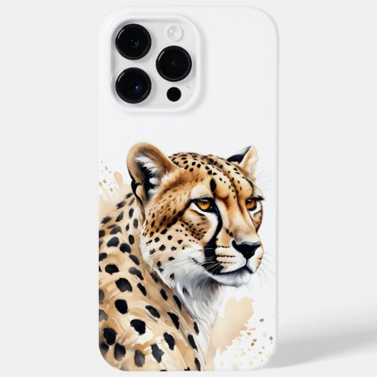 Majestic Waterverf Cheetah Case-Mate iPhone Case (Achterkant)