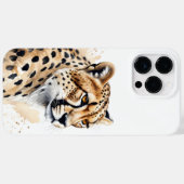 Majestic Waterverf Cheetah Case-Mate iPhone Case (Achterkant (horizontaal))