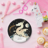 Majestic Waterverf Dragon Verjaardag Papieren Bordje (Feest)