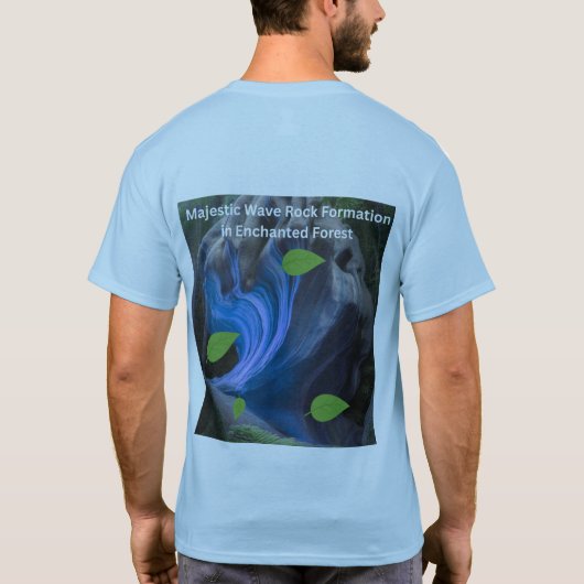 Majestic Wave Rock Formation in Enchanted Forest T-shirt (Achterkant)