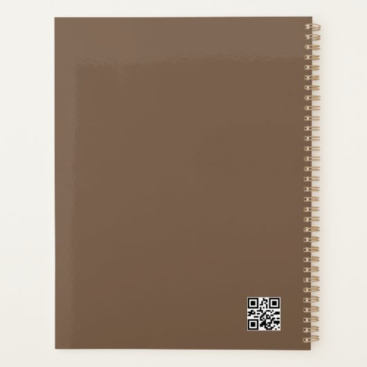 Majestic white cat planner (Achterkant)