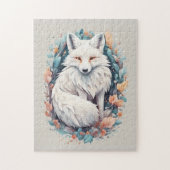 Majestic White Fox Legpuzzel (Verticaal)