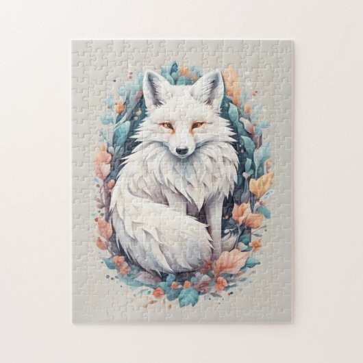 Majestic White Fox Legpuzzel (Verticaal)