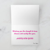 Majestic White Horse in Golden Meadow Feestdagen Kaart (Binnen)