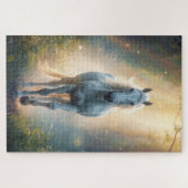 Majestic White Horse Jigsaw Puzzle Legpuzzel (Horizontaal)