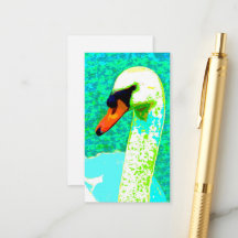 Majestic White Swan Head