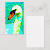 Majestic White Swan Head Informatiekaartje (Voorkant / Achterkant)