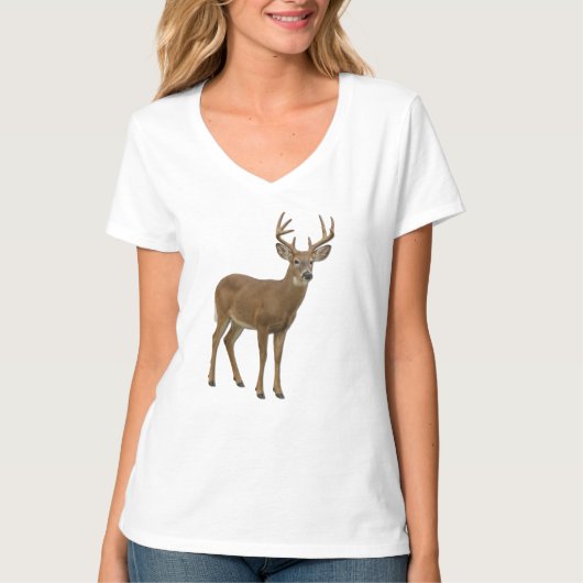 MAJESTIC WHITE-TAILED DEER. SAMER BRASIL T-SHIRT (Voorkant)