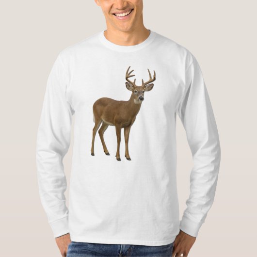 MAJESTIC WHITE-TAILED DEER. SAMER BRASIL T-SHIRT (Voorkant)