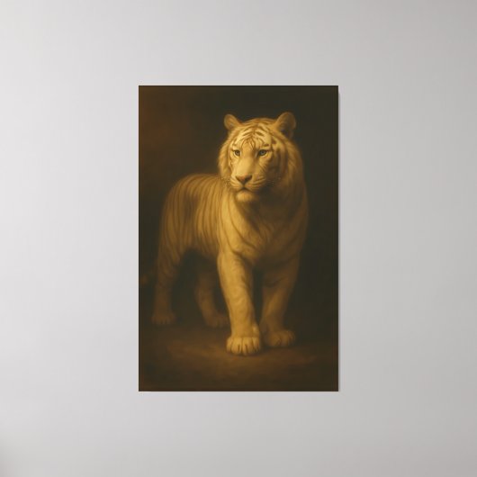 Majestic White Tiger – Fine Art Canvas (Voorkant)