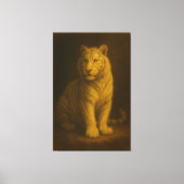 Majestic White Tiger – Fine Art Canvas Print (Voorkant)