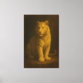 Majestic White Tiger – Fine Art Canvas Print (Voorkant)