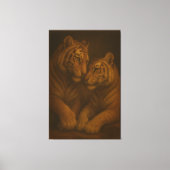 Majestic White Tiger – Fine Art Masterpiece Painti Canvas Afdruk (Voorkant)