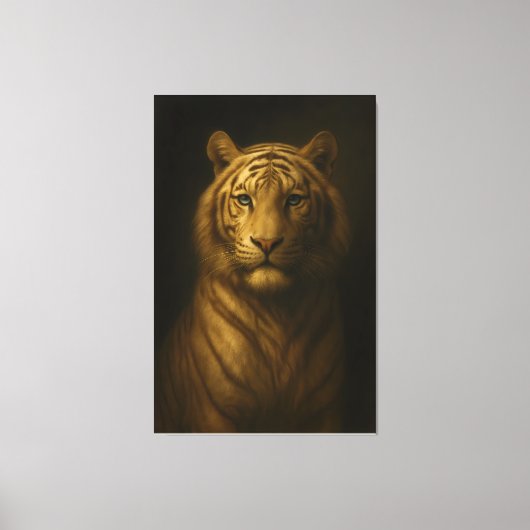 Majestic White Tiger – Fine Art Premium Canvas (Voorkant)