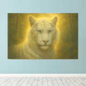 Majestic White Tiger – Fine Art Print (Insitu (Houten vloer))