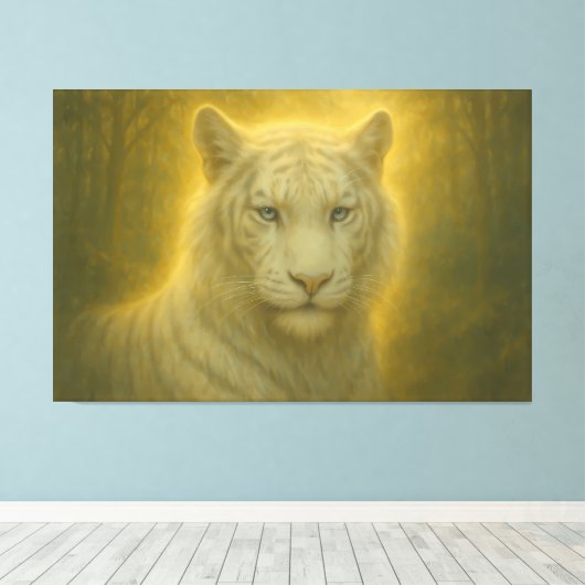 Majestic White Tiger – Fine Art Print (Insitu (Houten vloer))