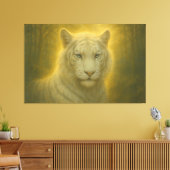 Majestic White Tiger – Fine Art Print (Insitu (Woonkamer))