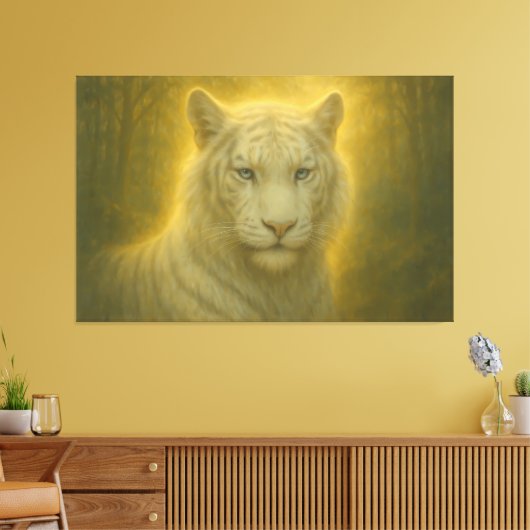 Majestic White Tiger – Fine Art Print (Insitu (Woonkamer))
