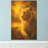 Majestic White Tiger – Fine Art Print (Insitu (Houten vloer))