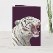 Majestic White Tiger – Greeting Card Kaart (Achterkant)