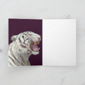 Majestic White Tiger – Greeting Card Kaart (Binnen)