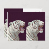 Majestic White Tiger – Postcard Design Briefkaart (Voorkant / Achterkant)
