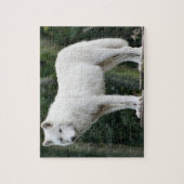 Majestic White Wolf Jigzaag Puzzle Legpuzzel (Verticaal)