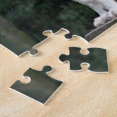 Majestic White Wolf kijkt over domein Legpuzzel (Zijkant)