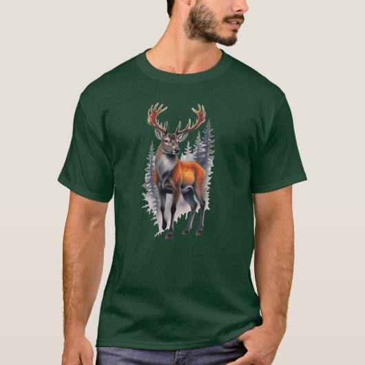 Majestic Whitetail Deer Buck  T-shirt (Voorkant)