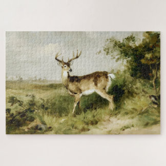 Majestic Whitetail Deer Oil Painting Landscape Legpuzzel