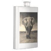 Majestic Wild Bull Elephant in Sepia Flacon (Rechts)