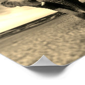 Majestic Wild Bull Elephant in Sepia Poster (Hoek)