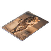 Majestic Wild Cheetah Running Photo Notitieboek (Linkerzijde)