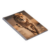 Majestic Wild Cheetah Running Photo Notitieboek (Rechterzijde)