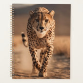 Majestic Wild Cheetah Running Photo Planner (Voorkant)