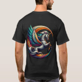 Majestic Winged Horses T-shirt (Achterkant)