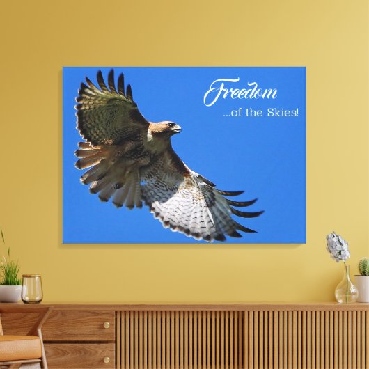 Majestic Wings Freedom of the Skies Canvas Afdruk (Insitu (Woonkamer))