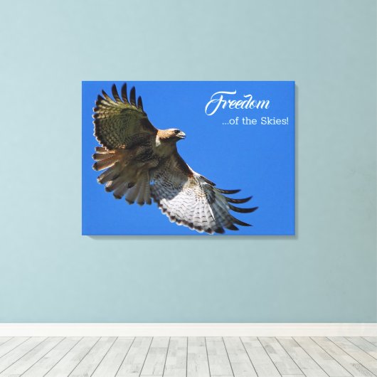 Majestic Wings Freedom of the Skies Canvas Afdruk (Insitu (Houten vloer))