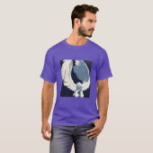 Majestic Wings: Opvallend en aantrekkelijk Eagle L T-shirt (Voorkant volledig)