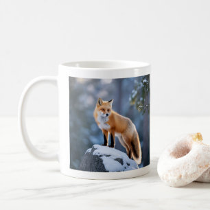 Majestic Winter Fox Fotografie Koffiemok