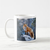 Majestic Winter Fox Fotografie Koffiemok (Links)