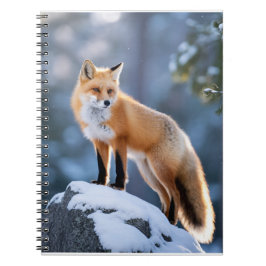 Majestic Winter Fox Fotografie Notitieboek