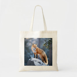 Majestic Winter Fox Fotografie Tote Bag