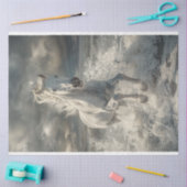 Majestic Witte Paard Decoupage Tissuepapier (Craft)