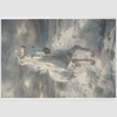 Majestic Witte Paard Decoupage Tissuepapier (Voorkant)