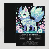 Majestic Wolf digitale verjaardag Kaart (Voorkant / Achterkant)